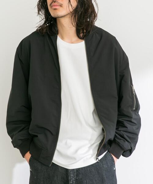 URBAN RESEARCH Sonny Label（アーバンリサーチサニーレーベル）の「撥水ライトウェイトMA-1ジャケット（MA-1・メンズ・ブラック/オリーブ・MEDIUM/LARGE/X-LARGE）」の13枚目の写真