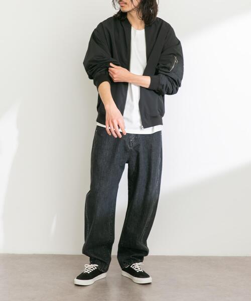 URBAN RESEARCH Sonny Label（アーバンリサーチサニーレーベル）の「撥水ライトウェイトMA-1ジャケット（MA-1・メンズ・ブラック/オリーブ・MEDIUM/LARGE/X-LARGE）」の18枚目の写真