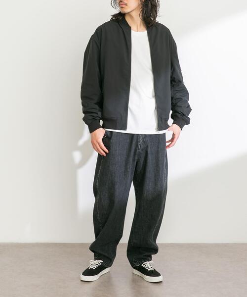 URBAN RESEARCH Sonny Label（アーバンリサーチサニーレーベル）の「撥水ライトウェイトMA-1ジャケット（MA-1・メンズ・ブラック/オリーブ・MEDIUM/LARGE/X-LARGE）」の3枚目の写真