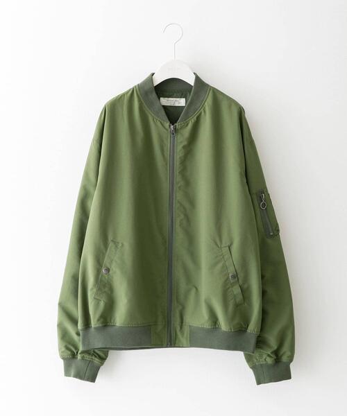 URBAN RESEARCH Sonny Label（アーバンリサーチサニーレーベル）の「撥水ライトウェイトMA-1ジャケット（MA-1・メンズ・ブラック/オリーブ・MEDIUM/LARGE/X-LARGE）」の19枚目の写真