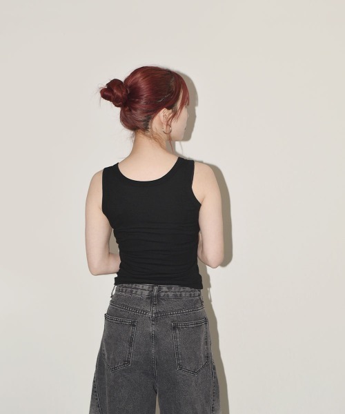 VIVID LADY(ビビッドレディー)の「キャミソール タンクトップ/Camisole Tank Top(キャミソール・レディース・ホワイト/ブラック/グレー・FREE)」の20枚目の写真