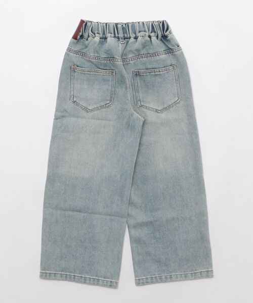 aimoha（アイモハ）の「【aimoha-KIDS-】ワイドシルエットキッズデニムパンツ（デニムパンツ・キッズ・ブルー・150/160/170/120/130/140）」の2枚目の写真