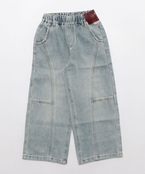 aimoha（アイモハ）の「【aimoha-KIDS-】ワイドシルエットキッズデニムパンツ（デニムパンツ・キッズ・ブルー・150/160/170/120/130/140）」の12枚目の写真