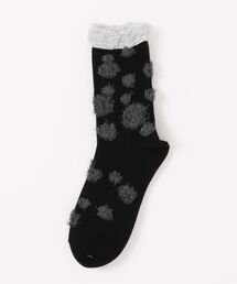 SUPER HAKKA | ドットシャギージャカードラメフリルソックス(ソックス/靴下)