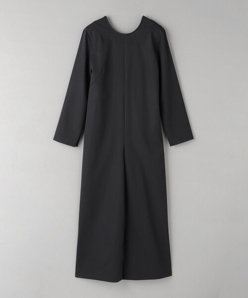 BEAUTY&YOUTH UNITED ARROWS（ビューティーアンドユースユナイテッドアローズ）の「コットン バックリボン オールインワン（つなぎ/オールインワン・レディース・ブラック/ダークグレー・M/S）」の2枚目の写真