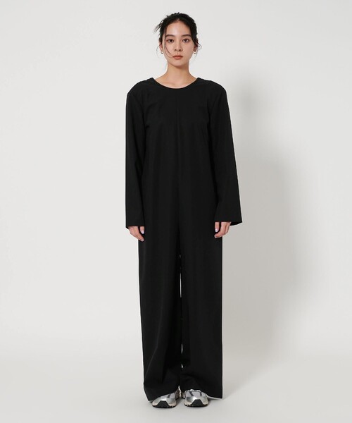 BEAUTY&YOUTH UNITED ARROWS（ビューティーアンドユースユナイテッドアローズ）の「コットン バックリボン オールインワン（つなぎ/オールインワン・レディース・ブラック/ダークグレー・M/S）」の7枚目の写真