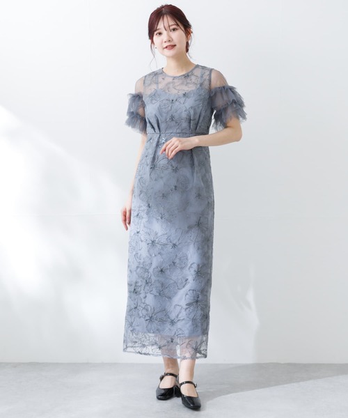 URBAN RESEAR ROSSO ドレス URBAN RESEARCH ROSSO / アーバンリサーチ ロッソ 配色レース