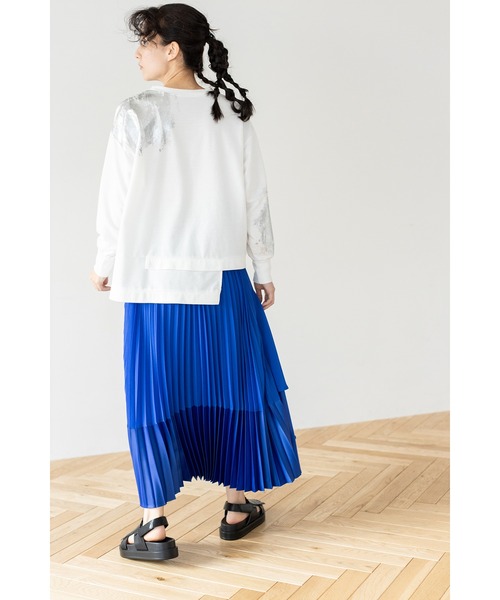 箔プリントミニ裏毛プルオーバー（Tシャツ/カットソー）｜OSMOSIS