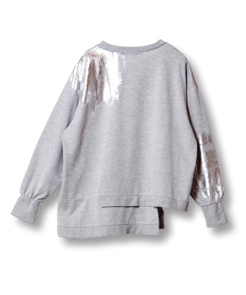 OSMOSIS(オズモーシス)の「箔プリントミニ裏毛プルオーバー(Tシャツ/カットソー・レディース・ホワイト/アッシュグレー/ブラック・ONE SIZE)」の17枚目の写真