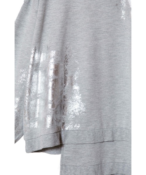 箔プリントミニ裏毛プルオーバー（Tシャツ/カットソー）｜OSMOSIS