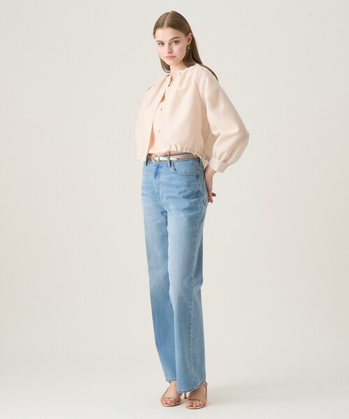 ANAYI（アナイ）の「ハードオーガンジーノーカラーブルゾン（その他アウター・レディース・ベージュ/ネイビー/ミント・38/36/34）」の12枚目の写真