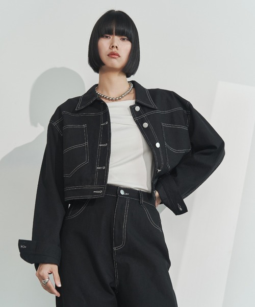 【希少/美品】ブラックコムデギャルソン/4Bストレッチジャケット/クロスステッチ JUNRED(ジュンレッド) / 【セットアップ対応】ダブルクロスステッチ