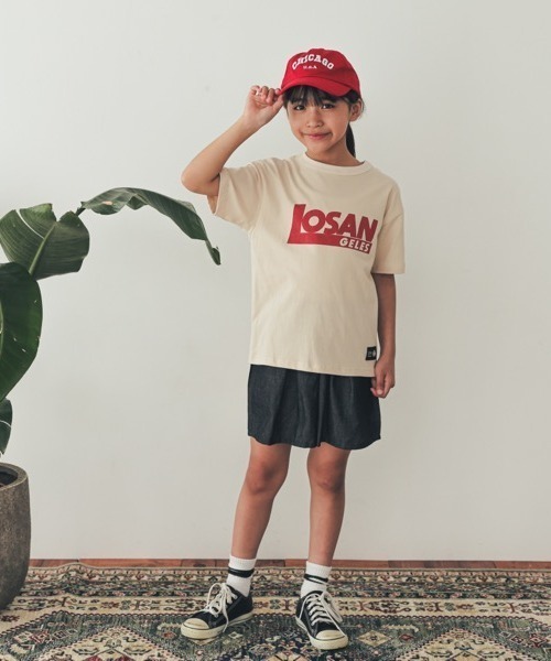 ZERO standerd（ゼロスタンダード）の「ZERO standard/ゼロスタンダード LOSANGELES　Tシャツ（Tシャツ/カットソー・キッズ・チャコールグレー/オフホワイト/アイボリー・110cm/120cm/130cm/140cm/150cm/160cm/100cm）」の8枚目の写真