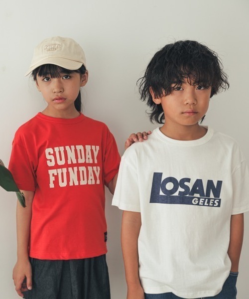 ZERO standerd（ゼロスタンダード）の「ZERO standard/ゼロスタンダード LOSANGELES　Tシャツ（Tシャツ/カットソー・キッズ・チャコールグレー/オフホワイト/アイボリー・110cm/120cm/130cm/140cm/150cm/160cm/100cm）」の12枚目の写真