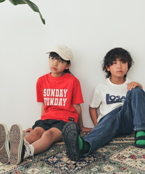 ZERO standerd（ゼロスタンダード）の「ZERO standard/ゼロスタンダード LOSANGELES　Tシャツ（Tシャツ/カットソー・キッズ・チャコールグレー/オフホワイト/アイボリー・110cm/120cm/130cm/140cm/150cm/160cm/100cm）」の13枚目の写真