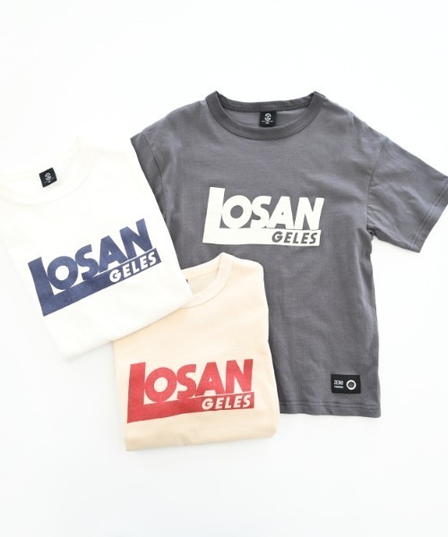 ZERO standerd（ゼロスタンダード）の「ZERO standard/ゼロスタンダード LOSANGELES　Tシャツ（Tシャツ/カットソー・キッズ・チャコールグレー/オフホワイト/アイボリー・110cm/120cm/130cm/140cm/150cm/160cm/100cm）」の15枚目の写真