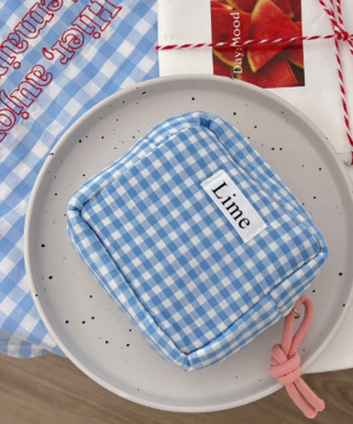 urge select】ギンガムチェック スクエア ミニポーチ（ポーチ）｜TONE