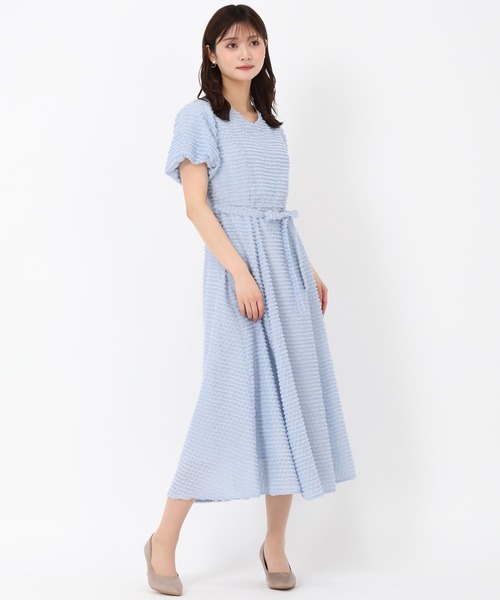 MISCH MASCH(ミッシュマッシュ)の「2wayカットドビーワンピース(ワンピース・レディース・ブルー/ブラック/ホワイト・S/M)」の9枚目の写真