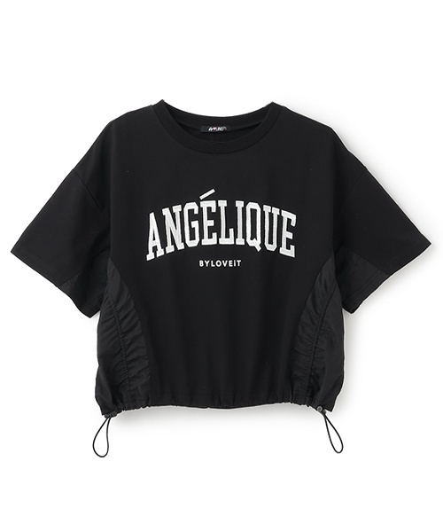 by LOVEiT（バイラビット）の「切り替えプルオーバー（Tシャツ/カットソー・キッズ・ブラック/オフホワイト・150cm/140cm/160cm/130cm/120cm）」の2枚目の写真