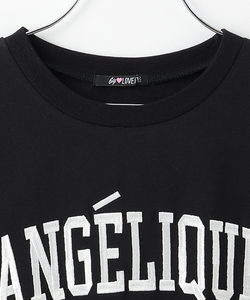 by LOVEiT（バイラビット）の「切り替えプルオーバー（Tシャツ/カットソー・キッズ・ブラック/オフホワイト・150cm/140cm/160cm/130cm/120cm）」の4枚目の写真