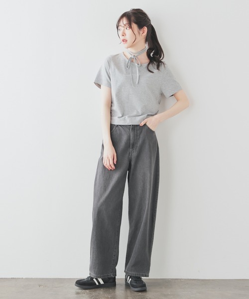 セール】チョーカー付トップス（Tシャツ/カットソー）｜Honeys