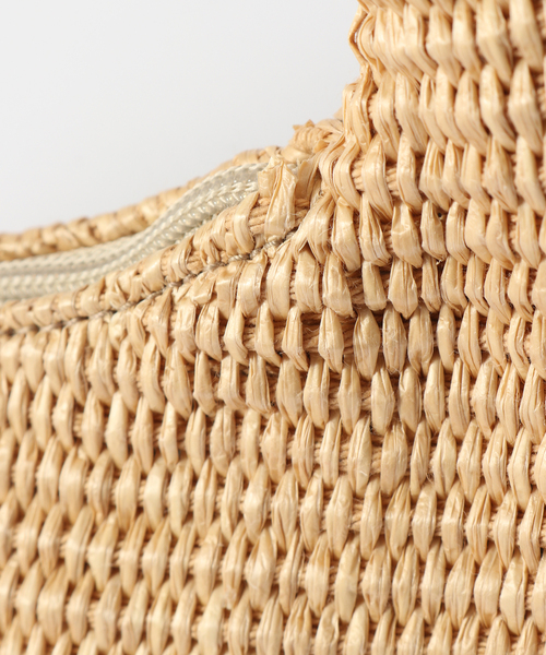 CATERINA BERTINI(カテリーナベルティーニ)の「Caterina Bertini/カテリーナベルティーニ ラフィアサークルバッグ(ハンドバッグ・レディース・ベージュ・FREE)」の3枚目の写真