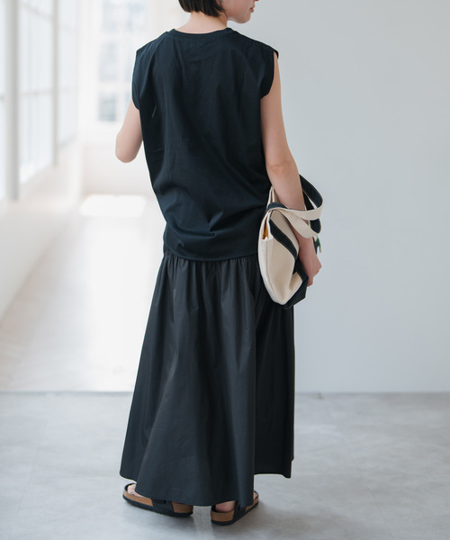 Spick & Span(スピックアンドスパン)の「コットンナイロンギャザースカート(スカート・レディース・ホワイト/ブラック・38/36)」の22枚目の写真