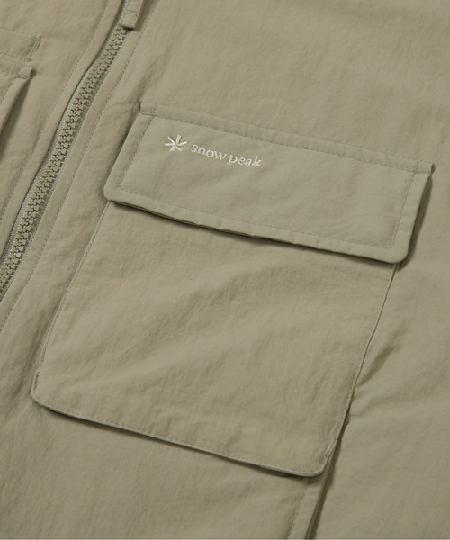 Snow Peak（スノーピーク）の「Snow Peak / Cample Women's Bomber Jacket ボンバージャケット（ノーカラージャケット・レディース・ベージュ/アイボリー/カーキ・L/S/M）」の6枚目の写真