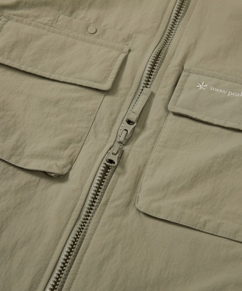 Snow Peak（スノーピーク）の「Snow Peak / Cample Women's Bomber Jacket ボンバージャケット（ノーカラージャケット・レディース・ベージュ/アイボリー/カーキ・L/S/M）」の8枚目の写真