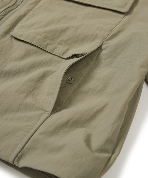 Snow Peak（スノーピーク）の「Snow Peak / Cample Women's Bomber Jacket ボンバージャケット（ノーカラージャケット・レディース・ベージュ/アイボリー/カーキ・L/S/M）」の9枚目の写真