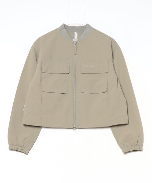 Snow Peak（スノーピーク）の「Snow Peak / Cample Women's Bomber Jacket ボンバージャケット（ノーカラージャケット・レディース・ベージュ/アイボリー/カーキ・L/S/M）」の17枚目の写真