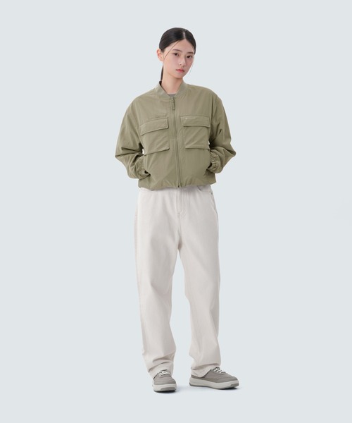 Snow Peak（スノーピーク）の「Snow Peak / Cample Women's Bomber Jacket ボンバージャケット（ノーカラージャケット・レディース・ベージュ/アイボリー/カーキ・L/S/M）」の21枚目の写真