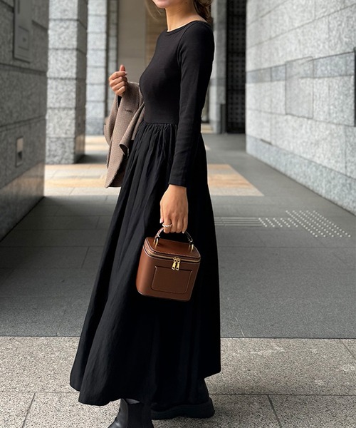 ST.ROONEY(セントルーニー)の「ボートネックリブトップワンピース【低身長・小柄女性向け】(ワンピース・レディース・ブラック系その他/ブラック・XS)」の11枚目の写真
