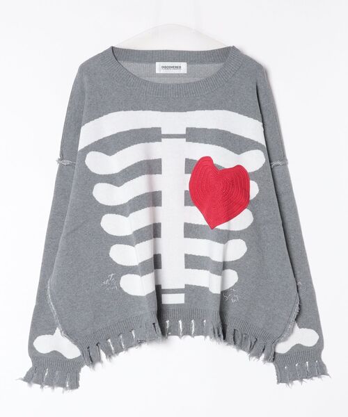 新品未使用　DISCOVERED BONE KNIT 　ニット　セーター DISCOVERED（ディスカバード）の「DISCOVERED BONE KNIT（ニット
