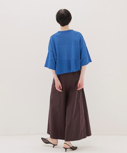 DRESSLAVE(ドレスレイブ)の「paper yarn crew neck T(ペーパーヤーンクルーネックTシャツ)(ニット/セーター・レディース・ブラック/ブルー/ホワイト・38)」の10枚目の写真