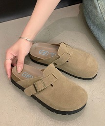 CERCA（チェルカ）の「【 MEMECLE / メメクル 】レディース スエード クロッグサンダル（スリッポン）」