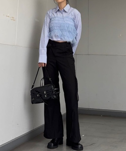 SLY 今季 ANGRID WAIST BELT パンツサイズ1 新作 スライ SLY | ANGRID WAIST BELT パンツ (パンツ ) |SHEL'TTER WEBSTORE