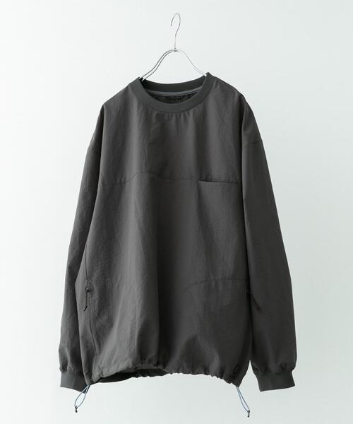 EKAL（エカル）の「『吸水速乾/軽量』DotAir LONG-SLEEVE PULLOVER（Tシャツ/カットソー・メンズ・ネイビー/チャコールグレー/ブラック・MEDIUM/LARGE）」の3枚目の写真