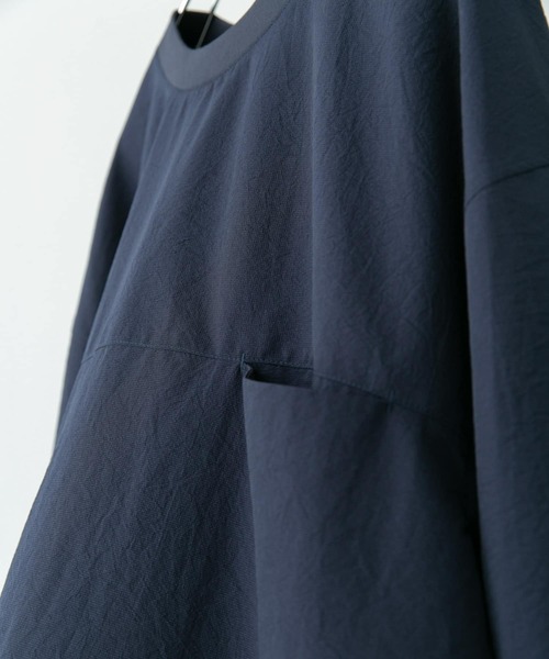 EKAL（エカル）の「『吸水速乾/軽量』DotAir LONG-SLEEVE PULLOVER（Tシャツ/カットソー・メンズ・ネイビー/チャコールグレー/ブラック・MEDIUM/LARGE）」の19枚目の写真