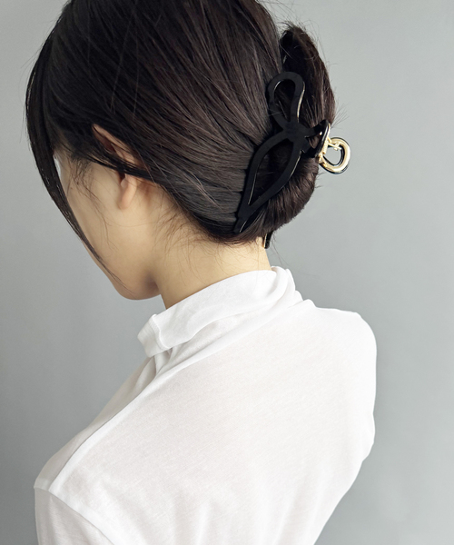 EDIT. FOR LULU（エディットフォールル）の「【Solar Eclipse/ソーラーエクリプス】Bow Clip（バレッタ/ヘアクリップ・レディース・ブラック・FREE）」の2枚目の写真