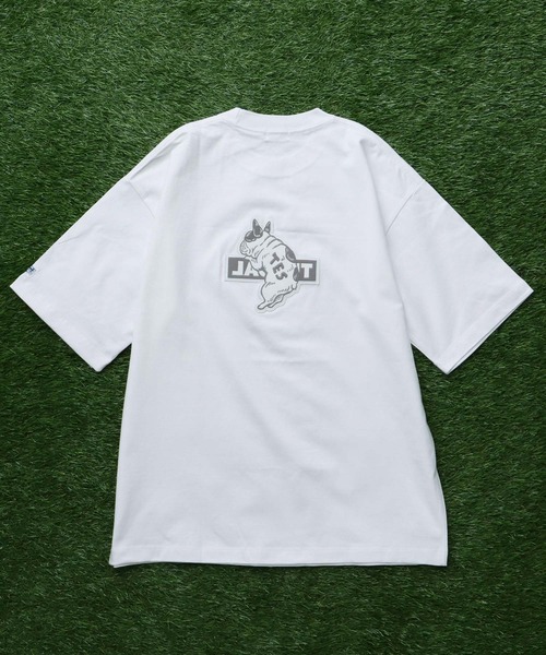 The Endless Summer(エンドレスサマー)の「TES CAL FELT WAPPEN BIG T-SHIRT / ビッグシルエットTシャツ(Tシャツ/カットソー・メンズ・ブラック/ホワイト/ネイビー/ブラウン・X-LARGE/LARGE/MEDIUM/SMALL)」の7枚目の写真