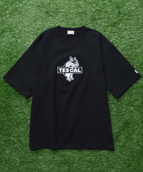 The Endless Summer(エンドレスサマー)の「TES CAL FELT WAPPEN BIG T-SHIRT / ビッグシルエットTシャツ(Tシャツ/カットソー・メンズ・ブラック/ホワイト/ネイビー/ブラウン・X-LARGE/LARGE/MEDIUM/SMALL)」の10枚目の写真