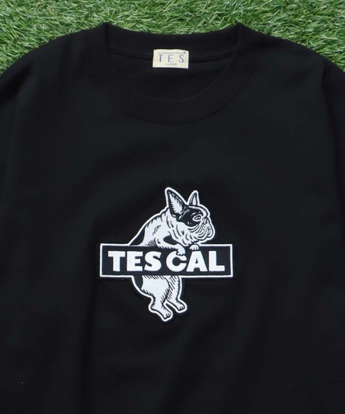 The Endless Summer(エンドレスサマー)の「TES CAL FELT WAPPEN BIG T-SHIRT / ビッグシルエットTシャツ(Tシャツ/カットソー・メンズ・ブラック/ホワイト/ネイビー/ブラウン・X-LARGE/LARGE/MEDIUM/SMALL)」の12枚目の写真
