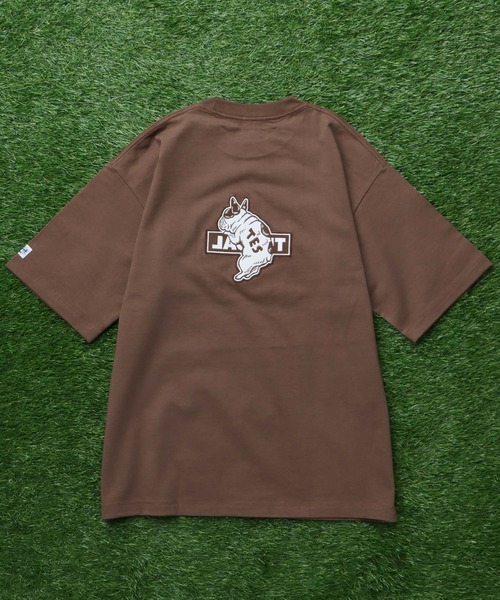 The Endless Summer(エンドレスサマー)の「TES CAL FELT WAPPEN BIG T-SHIRT / ビッグシルエットTシャツ(Tシャツ/カットソー・メンズ・ブラック/ホワイト/ネイビー/ブラウン・X-LARGE/LARGE/MEDIUM/SMALL)」の15枚目の写真