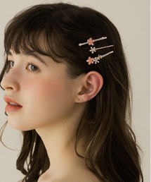 LA MUe（ラミュー）の「【LA MUE】アクリルフラワーヘアピン 3点セット（ヘアピン）」