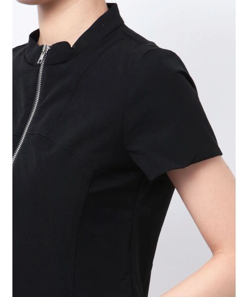 EMODA（エモダ）の「バルーンジップミニワンピース（ワンピース・レディース・グレー/ブラック・FREE）」の3枚目の写真