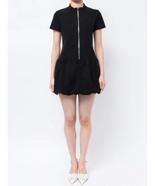 EMODA（エモダ）の「バルーンジップミニワンピース（ワンピース・レディース・グレー/ブラック・FREE）」の14枚目の写真