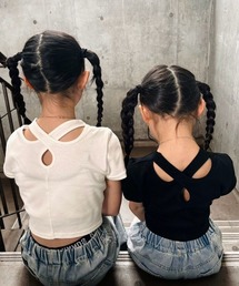 RandS（ランズ）の「バッククロスT（Tシャツ/カットソー・キッズ）」