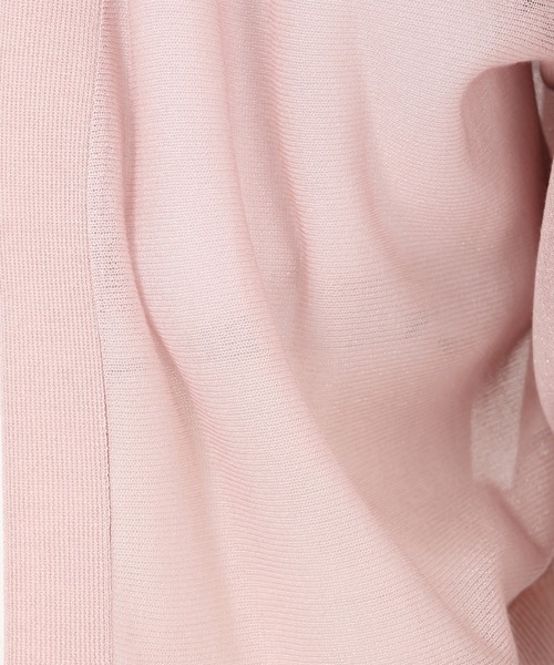 MISCH MASCH（ミッシュマッシュ）の「2025新作 ラメシアーボレロカーディガン（カーディガン/ボレロ・レディース・ブラック/ホワイト/ピンク/グリーン・ﾌﾘ-）」の14枚目の写真