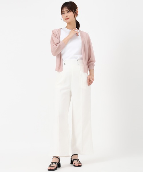 MISCH MASCH（ミッシュマッシュ）の「2025新作 ラメシアーボレロカーディガン（カーディガン/ボレロ・レディース・ブラック/ホワイト/ピンク/グリーン・ﾌﾘ-）」の17枚目の写真